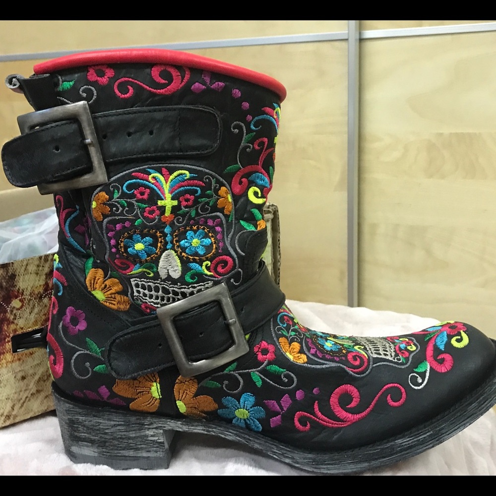 Old Gringo Klak Biker Boot Size 10.